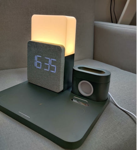 Desk Lamp For Airpods 3 Alarm Clock Table Lamp Clock