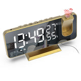 LED Digital Projection Alarm Clock Table
