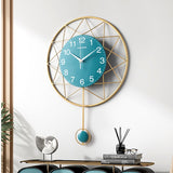 Modern Creative Metal Iron Wall Hanging Clock